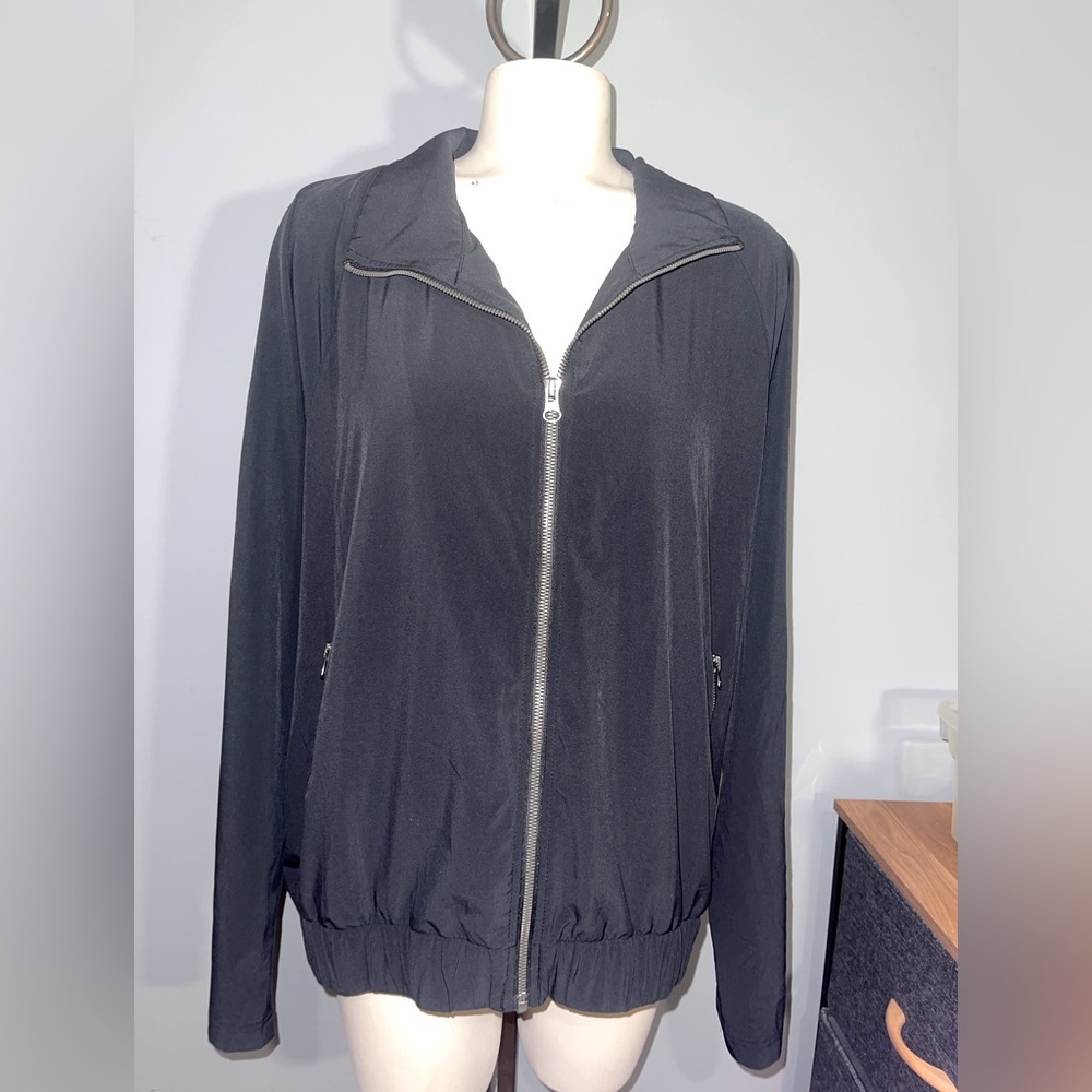 Woman’s XL Columbia Light Weight Jacket Charcoal Dark Gray
